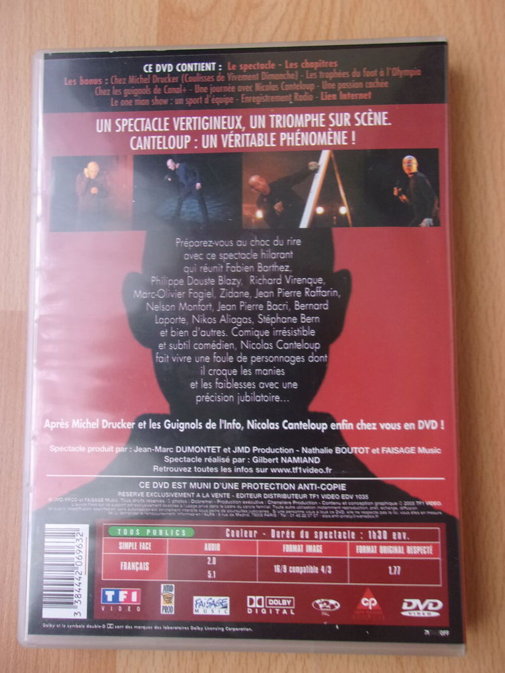 DVD NICOLAS CANTELOUP au Palais des Glaces DVD et blu-ray