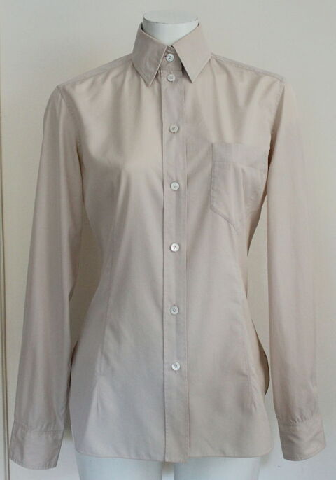 Chemise beige HERMES T.40 240 Issy-les-Moulineaux (92)