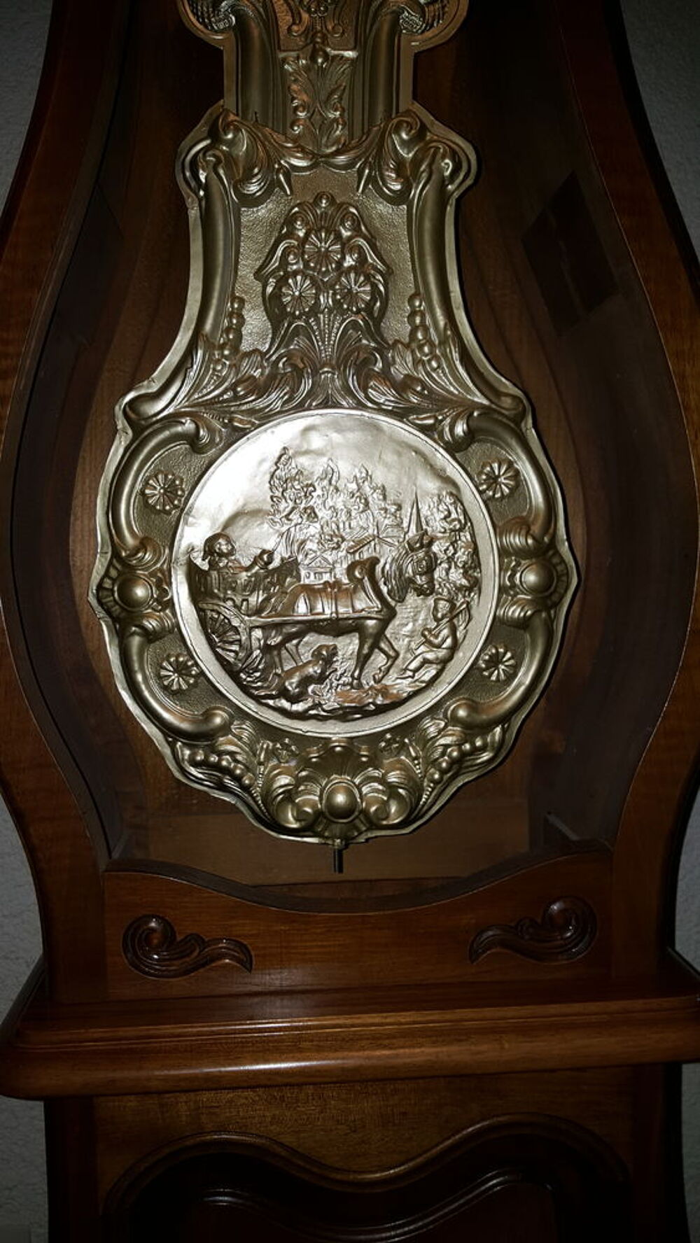 Horloge Comtoise Style R&eacute;gence Balancier Automate Meubles