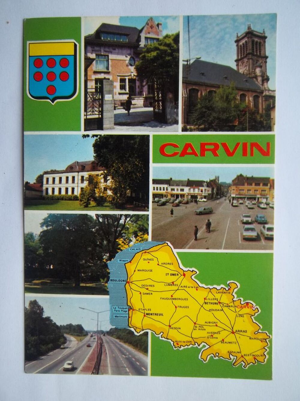 ancienne carte postale de Carvin -Pas de Calais 