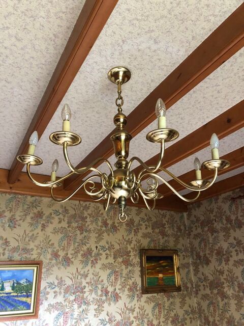 Magnifique lustre en laiton 70 La Ravoire (73)