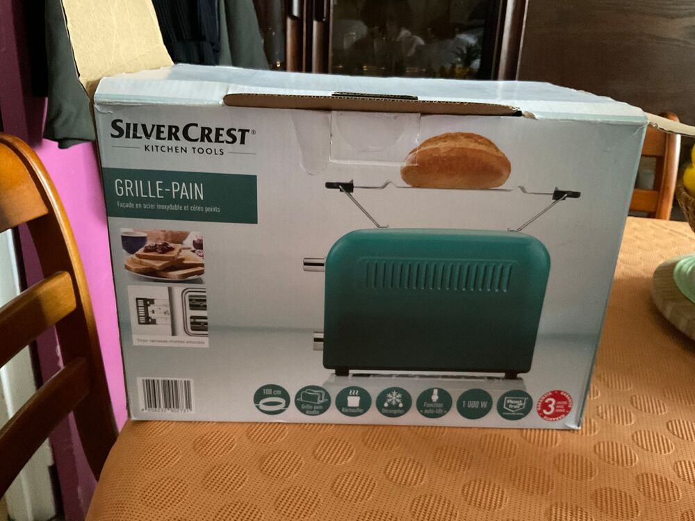 Grille pain vert neuf silvercrest Electroménager