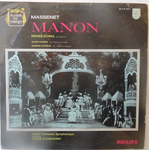 MANON MASSENET Op�ra-comique 33 Tours en tr�s bon �tat 15 Castries (34)