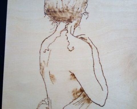 PYROGRAVURE SUR BOIS FAITE MAIN 8 Saint-Di�-des-Vosges (88)