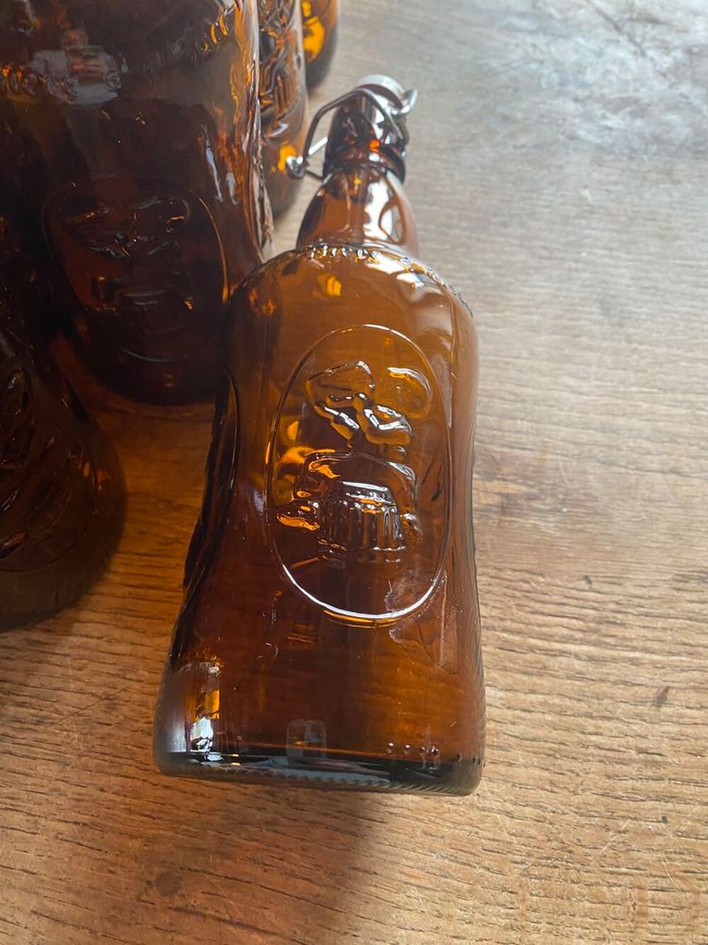 Ancienne bouteille de bi&egrave;re Fischer 66 cl le lot de 12 Cuisine