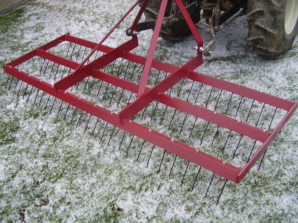 herse de prairie micro tracteur ( 200 cm ) Jardin