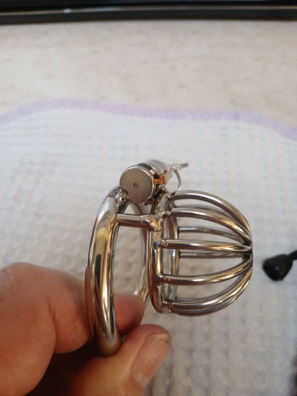 cage de chastet&eacute; inox 