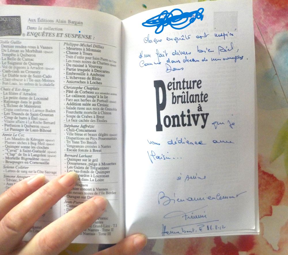 PEINTURE BRULANTE A PONTIVY de Firmin LE BOURHIS Ex DEDICACE Livres et BD