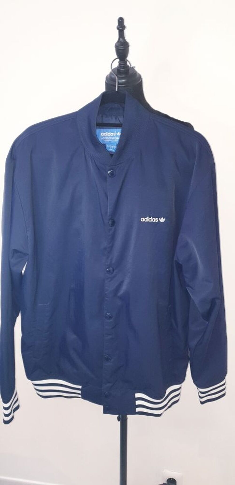 blouson ADIDAS bleu fonc&eacute; Vtements