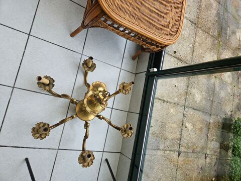LUSTRE BRONZE VERITABLE 6 BRANCHES  STYLE LOUIS XV 75 Chteauroux (36)