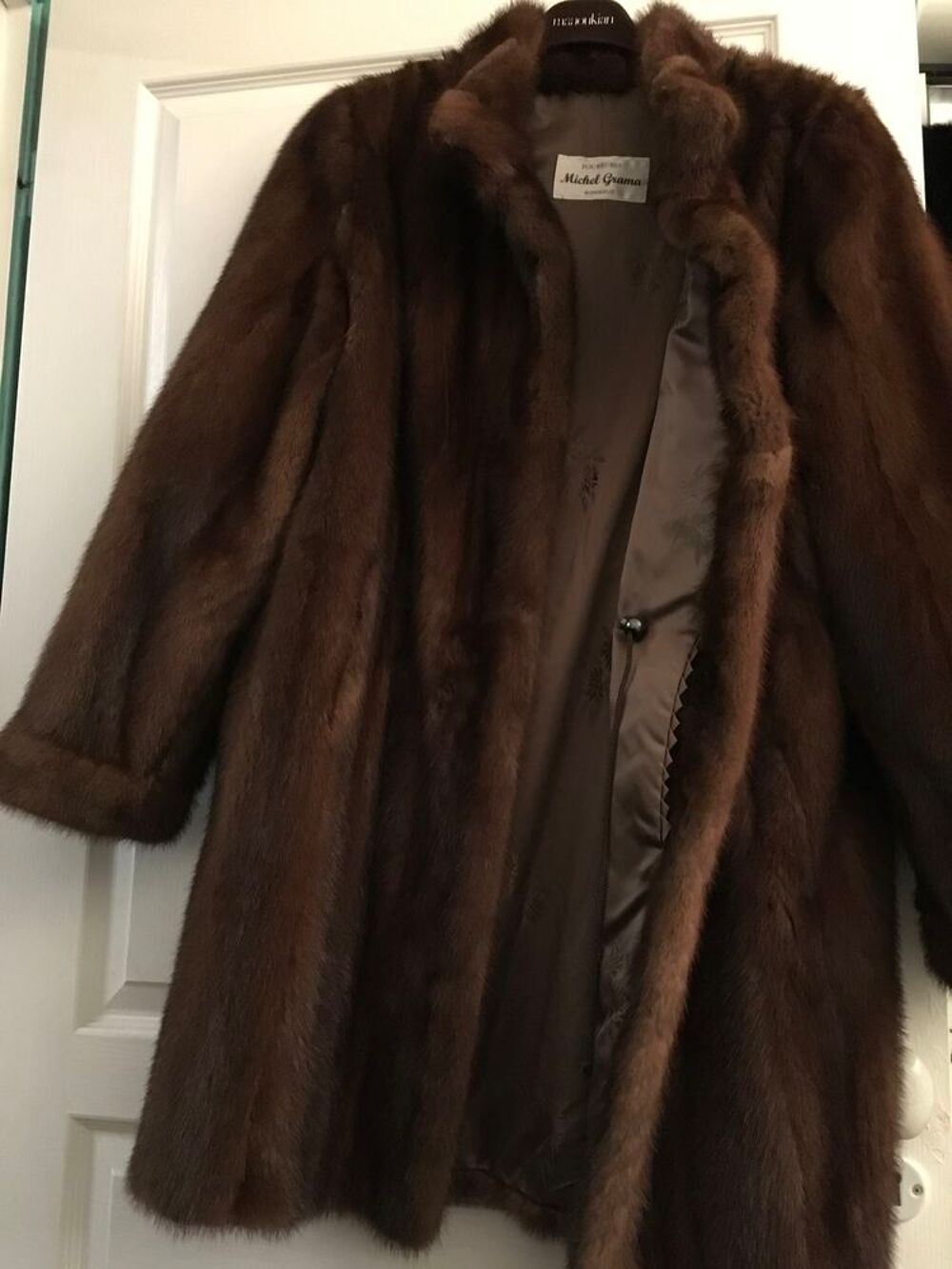 Manteau vison marron Vêtements