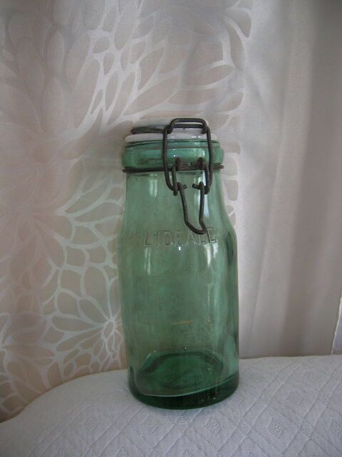 bocal ancien en verre antique l'idéale Reims (51)