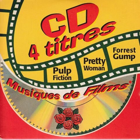 CD  Musiques De Films  Objet Publicitaire Four Roses Bourbon 6 Antony (92)