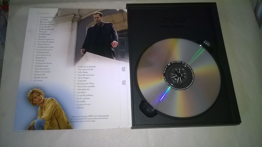 DVD La Cit&eacute; des anges
Nicolas Cage, Meg Ryan 
1998
Excell DVD et blu-ray