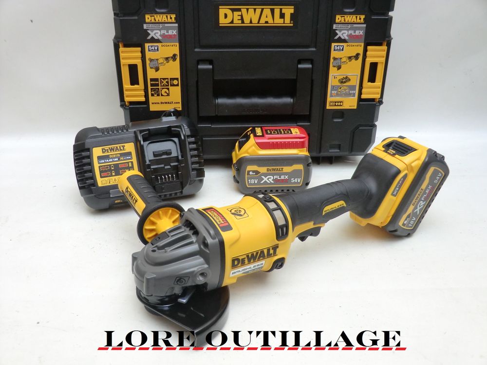 DeWALT DCG418 - Meuleuse / Disqueuse 54v Bricolage