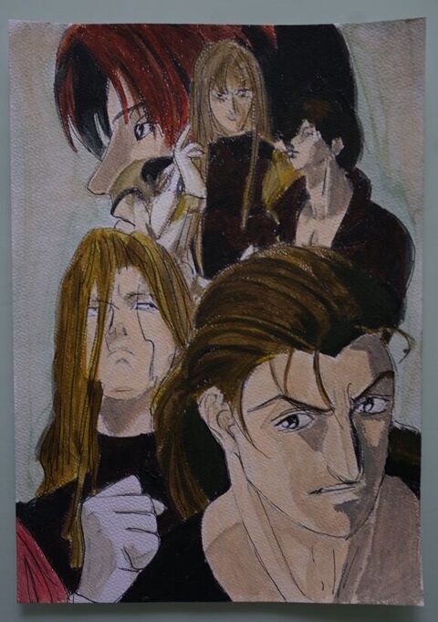 peinture - ai no kusabi  - sur papier aquarelle format A4 30 4 Fougères (35)