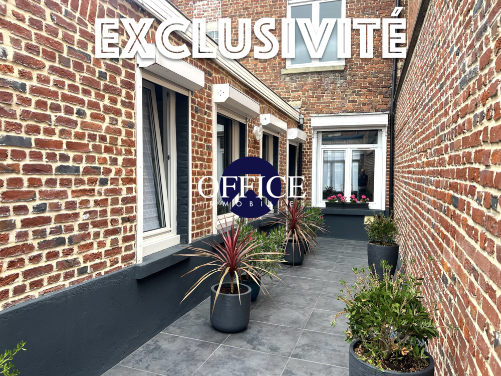Vente Maison Exclusivité Office Immobilier – Élégante maison bourgeoise de 137 m² au cœur de Lens avec garage et 3 chambres possibilité 4 Lens