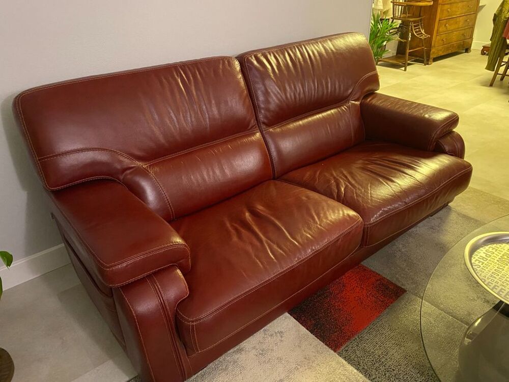 CANAPE CUIR VERITABLE Meubles