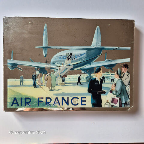 Miroir en verre �glomis� Air France par A. Gerrer avec Const 195 Saumur (49)