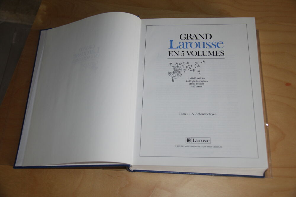 Dictionnaire encyclop&eacute;dique Grand Larousse en 5 volumes
Livres et BD