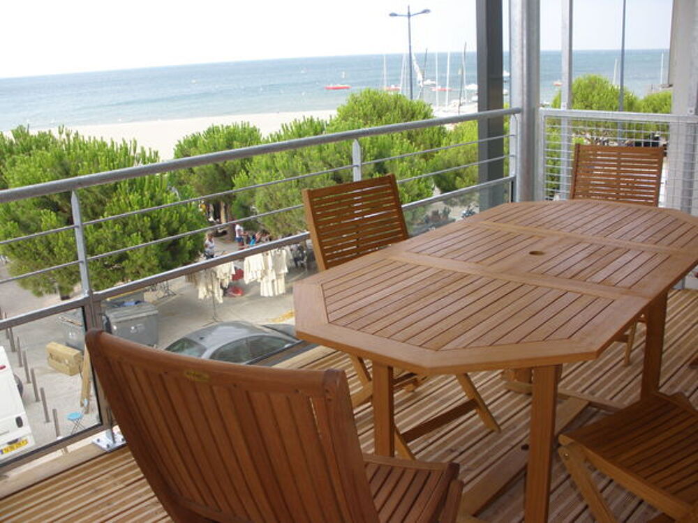 Location Appartement La Franqui,appartement T2 face  la mer Leucate