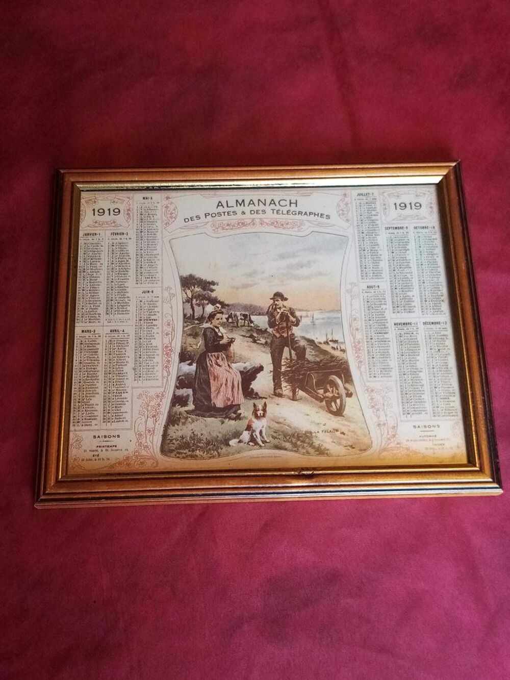 Almanach 1919 des postes et des t&eacute;l&eacute;graphes Décoration