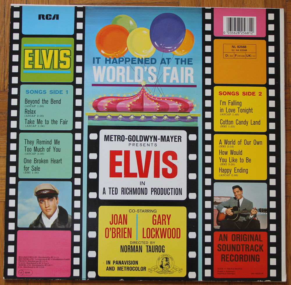 Vinyle ELVIS It happened at the world'fair
33 T CD et vinyles