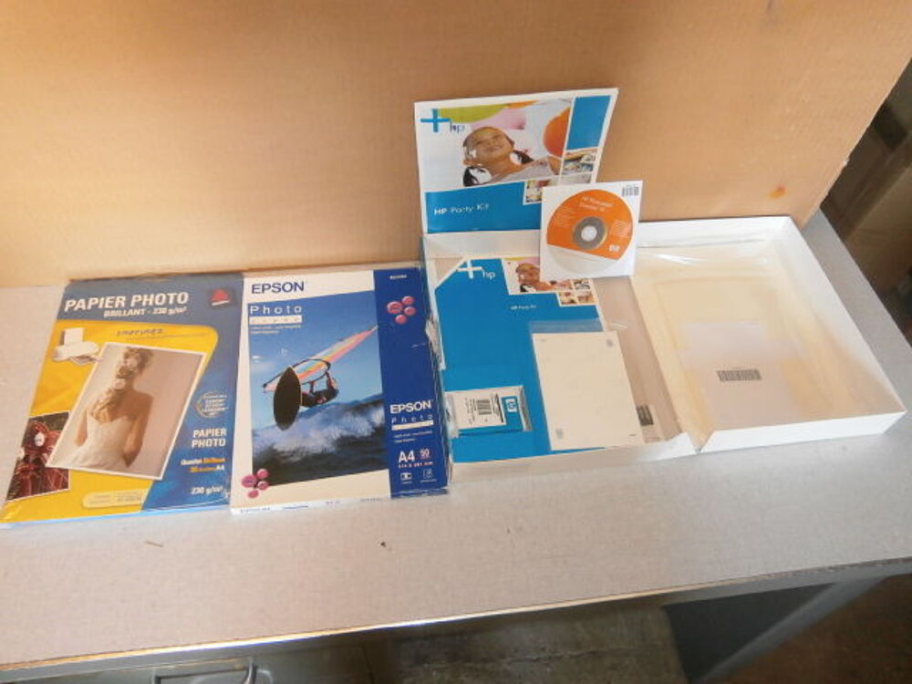 Papiers photo brillants 40pages + 1 HP Party Kit Matériel informatique