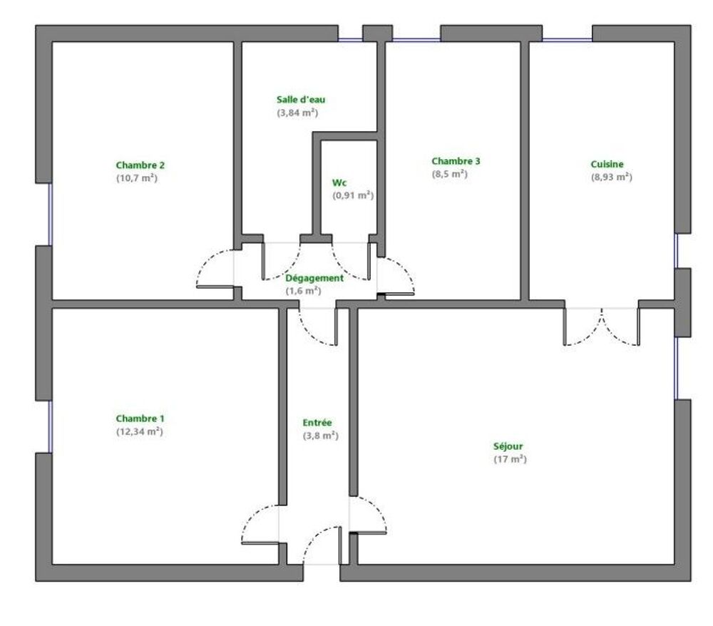 Location Appartement Versailles ST LOUIS - 4 pièces entièrement rénové Versailles
