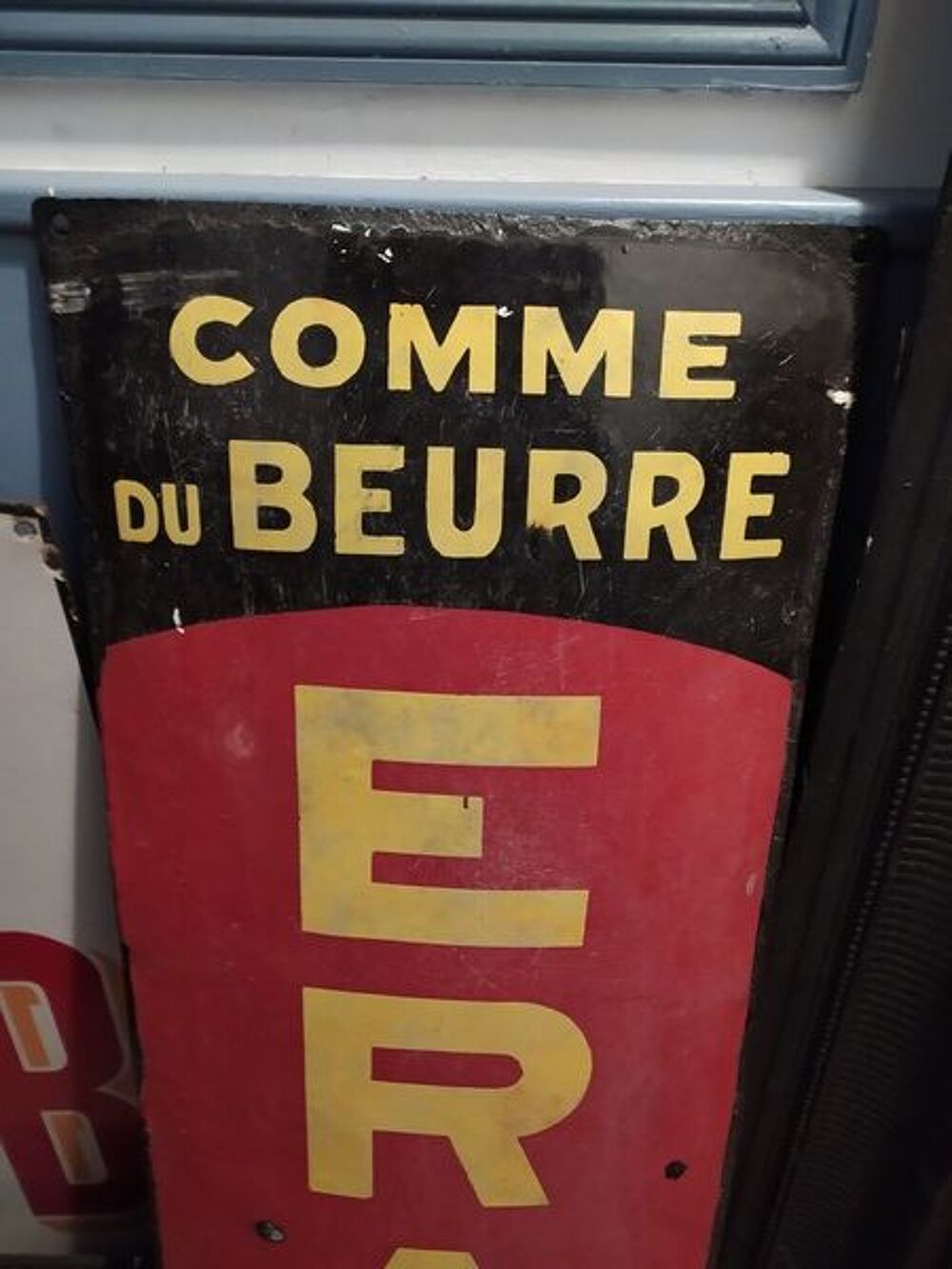 Plaque Publicitaire &Eacute;maill&eacute;e ERA aux Fruits d'Orient 