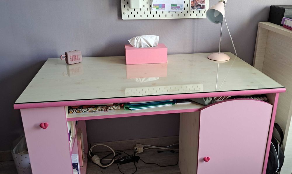 Bureau fille avec rangements Mobilier enfants
