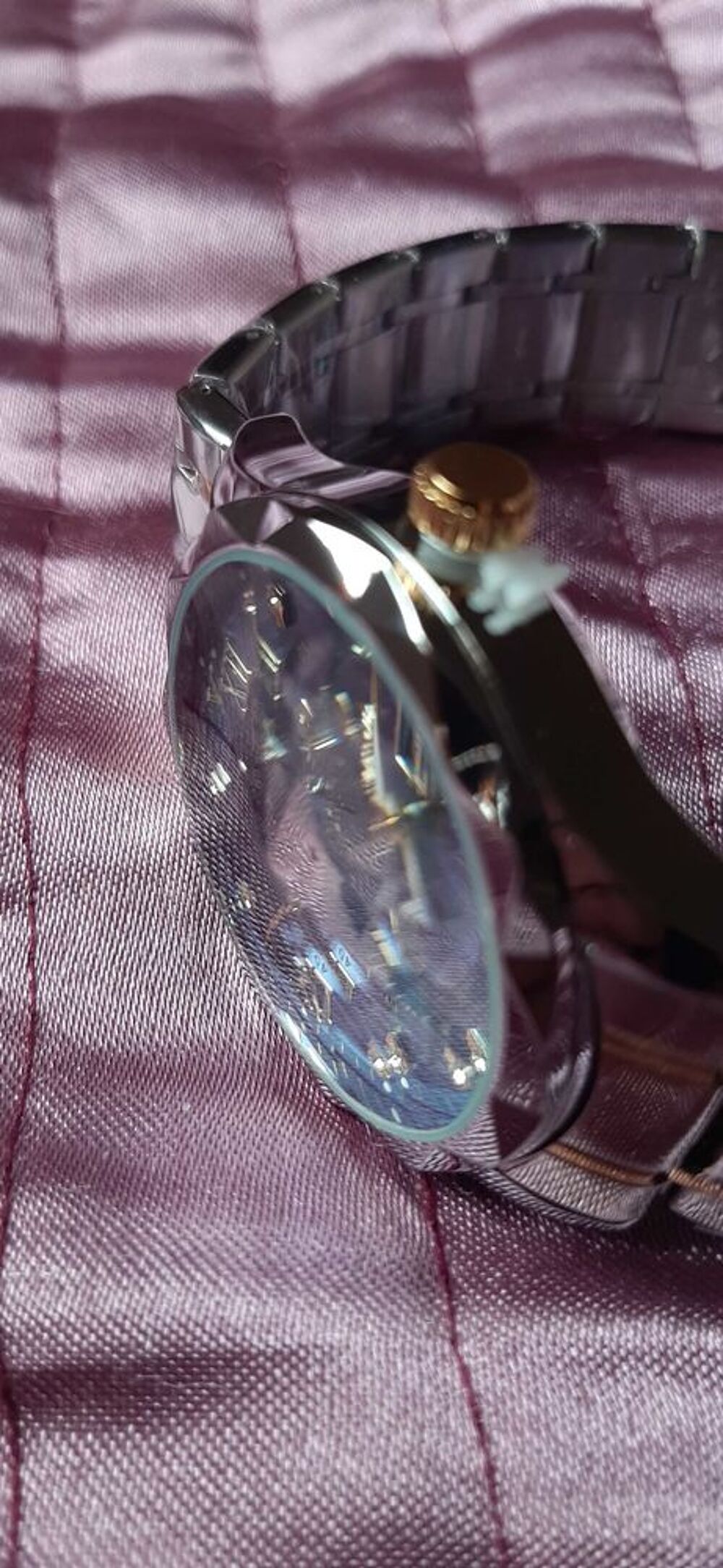 montre &agrave; quartz avec verre min&eacute;rale 3D &eacute;tanche Bijoux et montres
