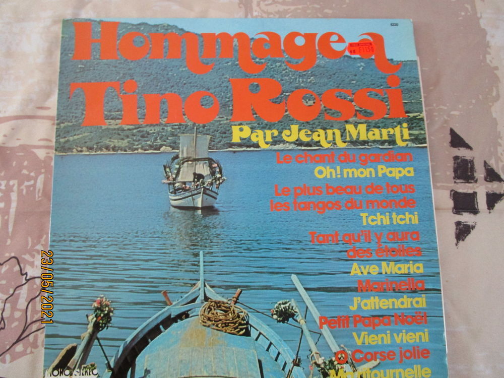 33 tours "hommage &agrave; TINO ROSSI " CD et vinyles