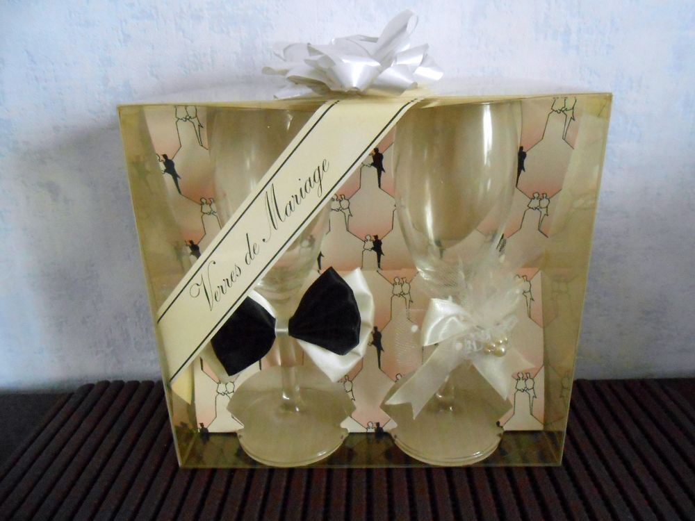 Verres de Mariage ? Vintage Décoration