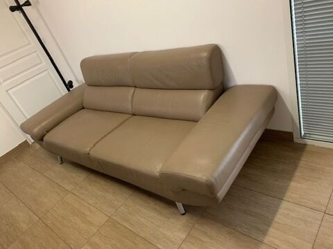 Canape cuir vachette italien en bon �tat, 240x90 Montigny-le-Bretonneux (78)