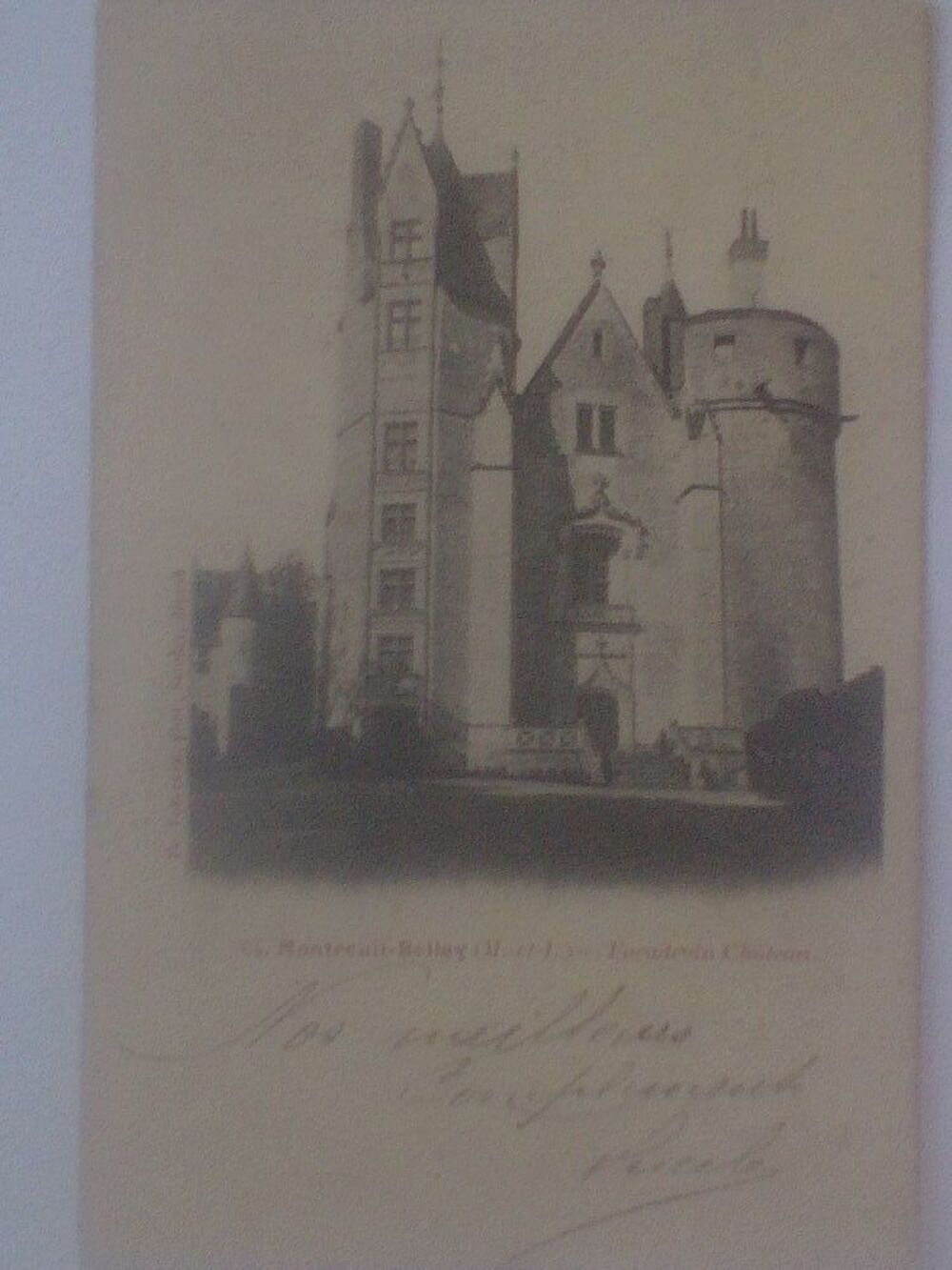 CPA Fa&ccedil;ade du ch&acirc;teau de Montreuil-Bellay M. et L. vers 1900 