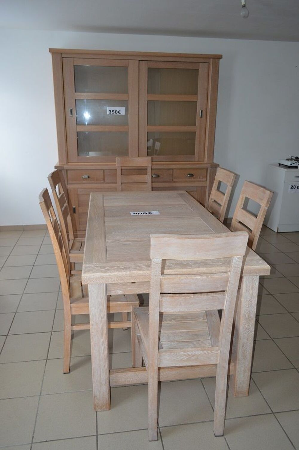 Ensemble Buffet + table + 6 chaises Meubles