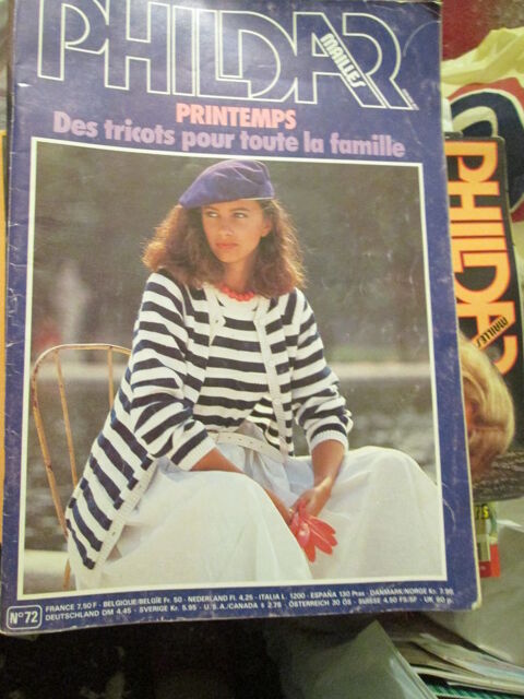 Livre Tricot  Phildar  , Vintage  n 72 , Printemps pour tou 12 Goussainville (95)