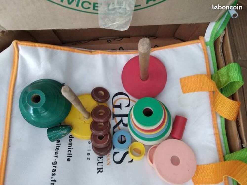 Jeu Construction Enfants Bois Ancien Jeux / jouets