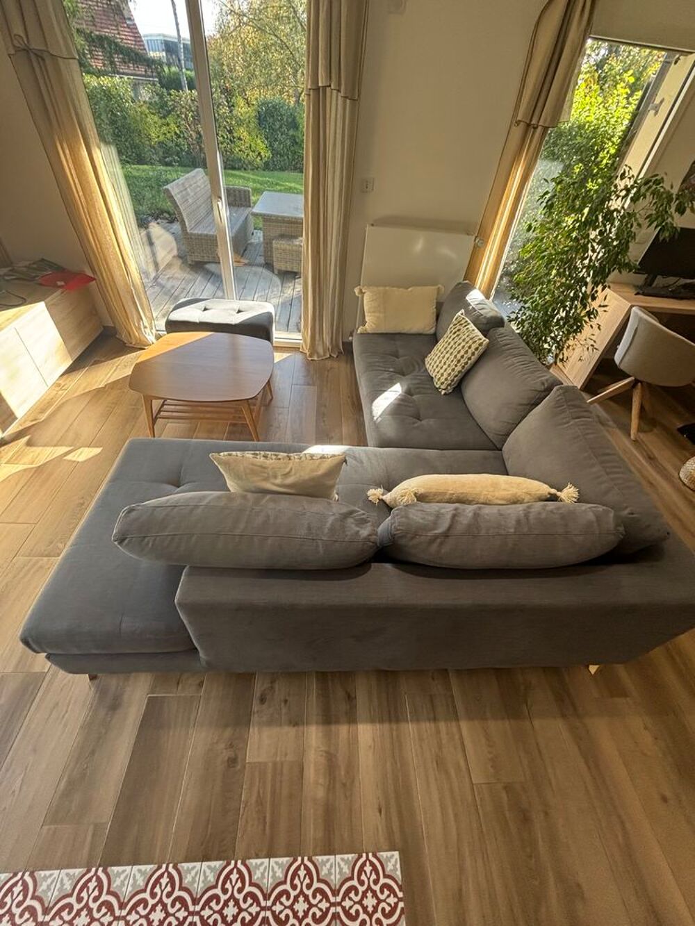 Alin&eacute;a canap&eacute; d angle capia convertible superbe Meubles