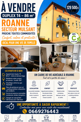 Duplex/triplex à vendre 4 pièces 86 m²