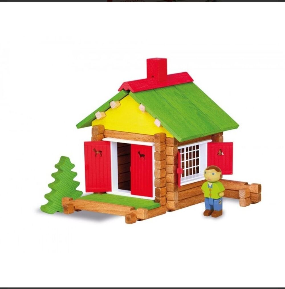 Jeu de construction r&eacute;f 8001 en bois JeuJura Maison Foresti&egrave;re Jeux / jouets