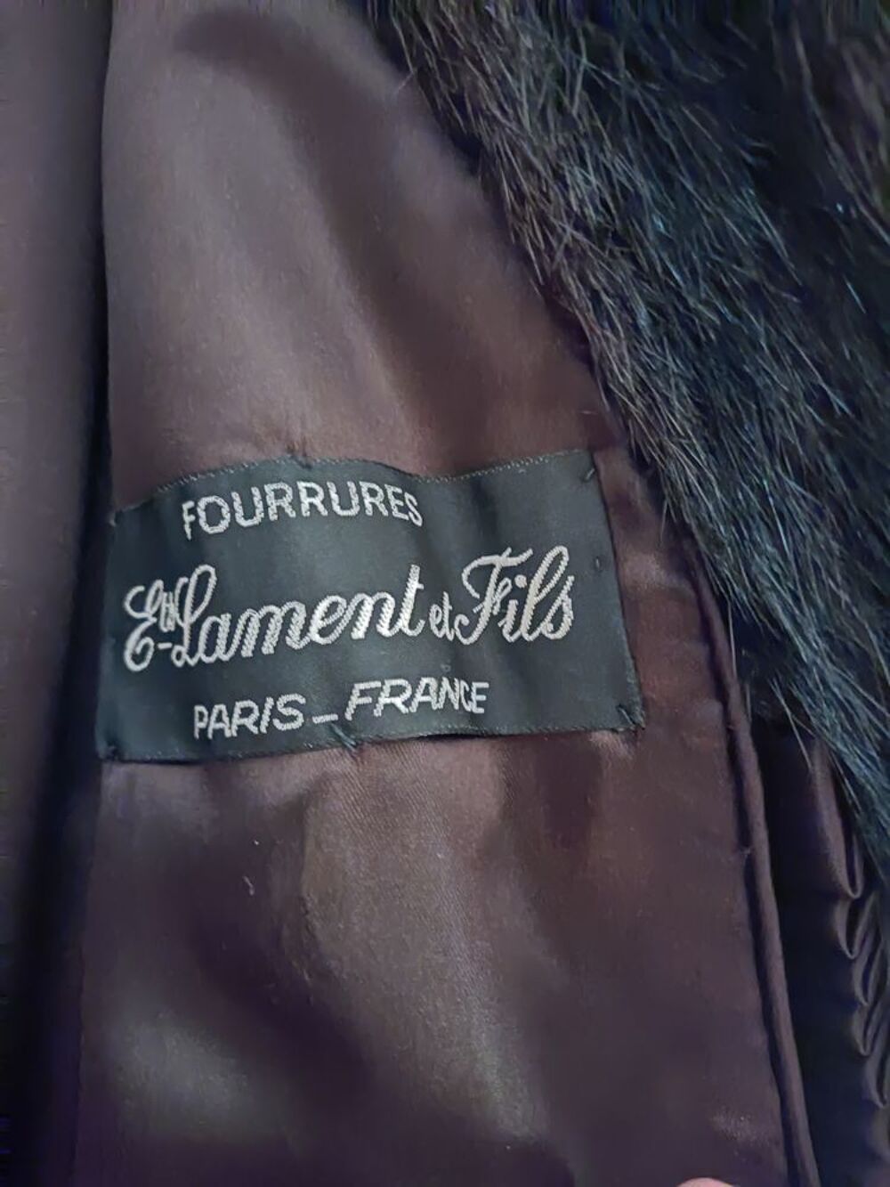 Magnifique manteau vison neuf de marque Lament et Fils Vêtements