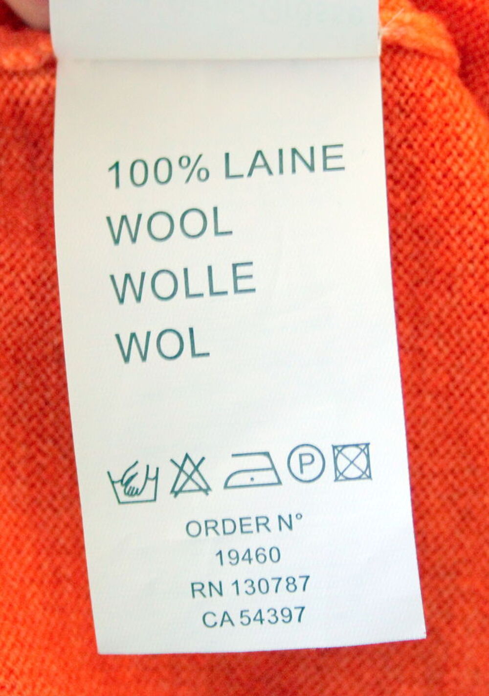 Pull orange ST JAMES T.38 Fr Vêtements