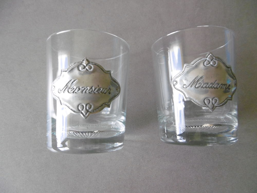 Verres &agrave; whisky Monsieur Madame 