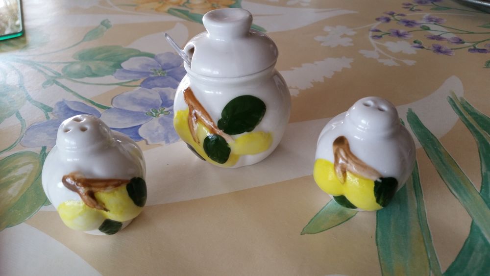 Service Sel Poivre Moutarde en c&eacute;ramique Cuisine