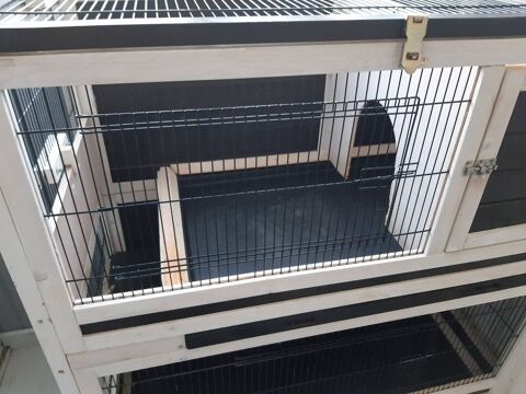 Cage &agrave; furet 2 niveaux m&eacute;tal et bois 70 78410 Aubergenville