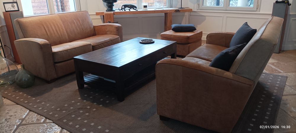 Canap&eacute;s cuir Meubles