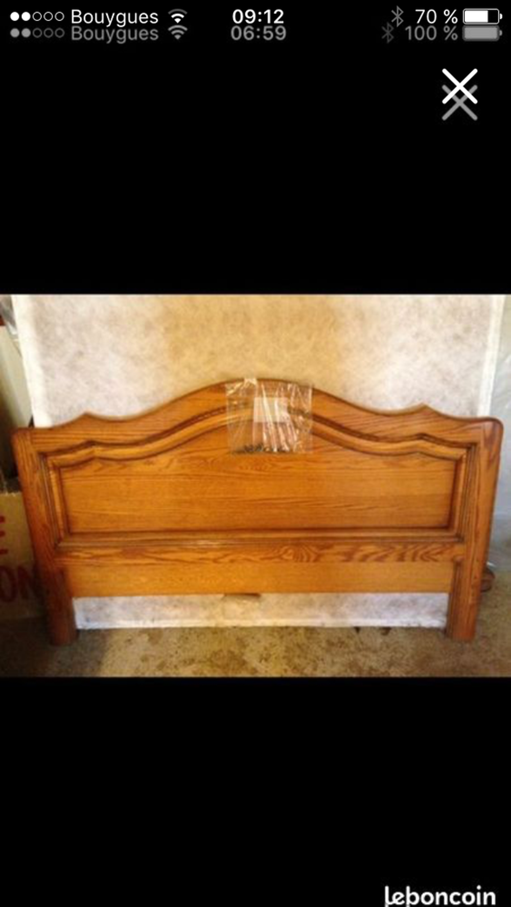 lit en bois avec matelas et sommier Meubles