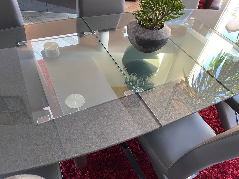 ENSEMBLE SALLE &Agrave; MANGER DESIGN - Table + Vitrine + Buffet Meubles
